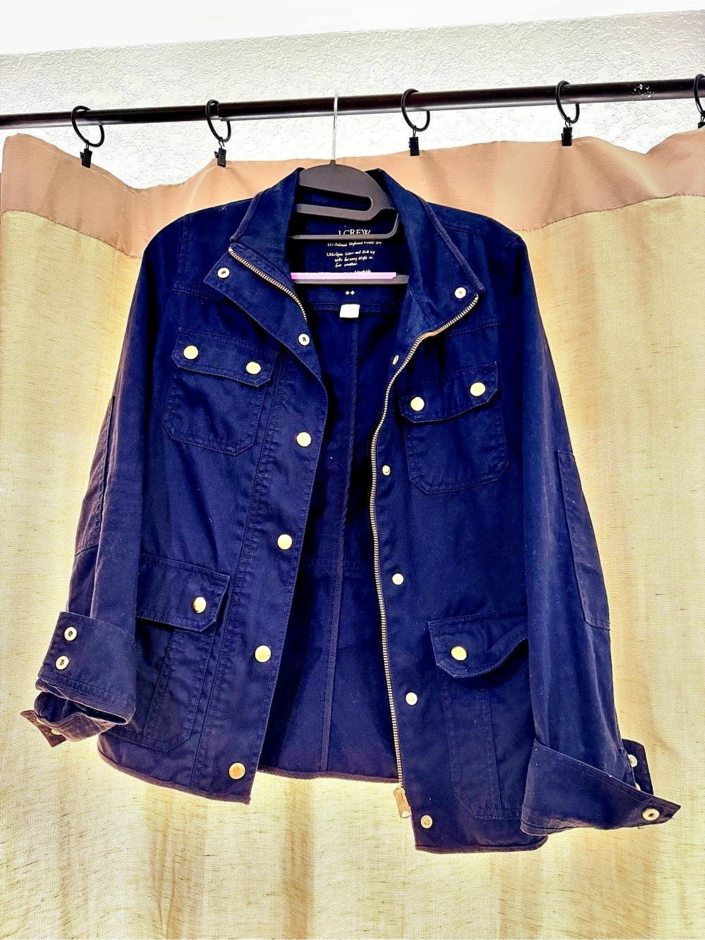 J.Crew Relaxed Boyfriend Field Jacket Blue XXS